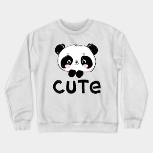 Panda Cute Face Crewneck Sweatshirt